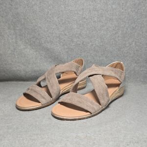 Vintage Havana Pia Light Grey Espadrille Sandals 9M